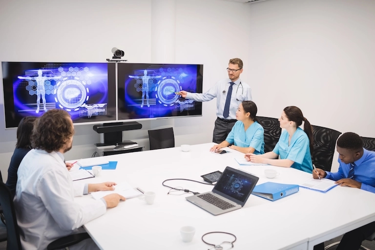 Espacio de reuniones en una oficina