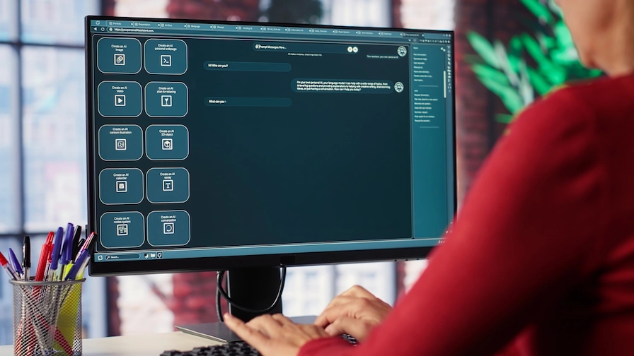 Persona utilizando una computadora portátil